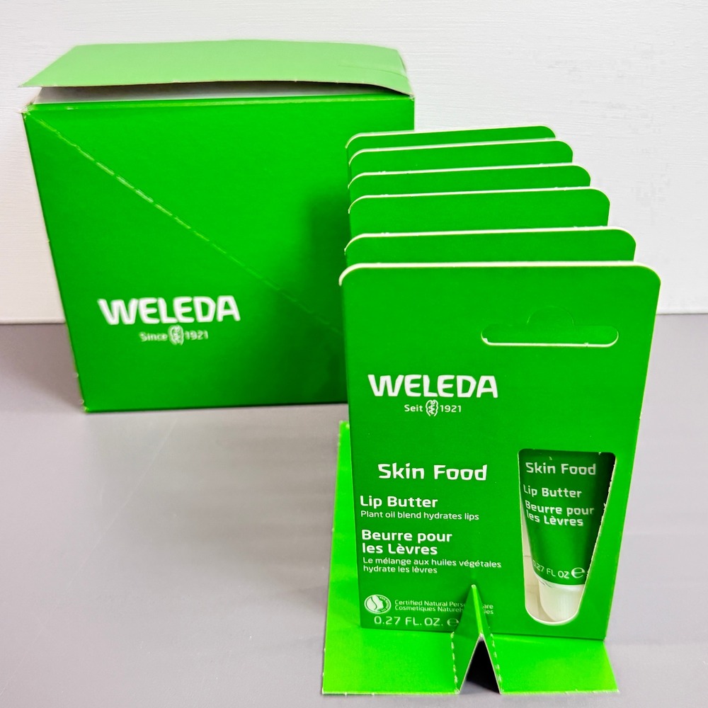 Skin Food Lip Butter 0.27 Oz By Weleda 6 Pack, New in Box-Sealed